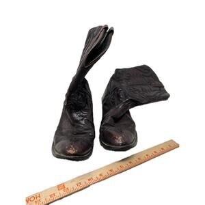 Smoky Mountain Men's Black Cherry Lthr R-Toe Cowboy Boot 10